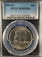 1959-D 50C MS65FBL