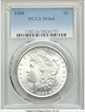 1888 $1 MS64