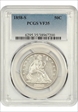 1858-S 50C VF35