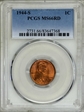1944-S 1C MS66RD