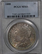 1888 $1 MS64