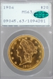 1904 $20 MS63