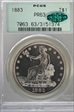 1883 T$1 Trade PR63