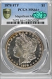 1878 8TF $1 MS66+