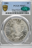 1881 $1 MS67