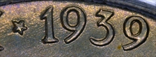 1939-D 5C Reverse of 1938 MS66