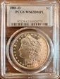 1881-O $1 MS62DMPL