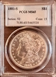 1881-S $1 MS65
