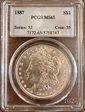 1887 $1 MS65