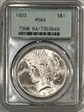 1923 $1 MS64