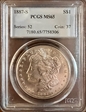 1887-S $1 MS65