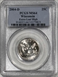 2004-D 25C Wisconsin Extra Leaf High MS64