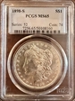 1898-S $1 MS65