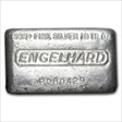 8/27/13 Silver 10 oz Engelhard Silver Bar (Wide, Poured) Vintage