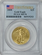 2008 $25 Gold Eagle First Strike MS70