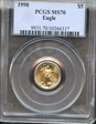 1998 $5 Gold Eagle MS70