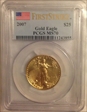 2007 $25 Gold Eagle First Strike MS70