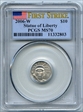 2006-W $10 Burnished St. of Liberty First Strike SP70