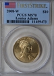 2008-W $10 Louisa Adams First Strike MS70
