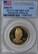2008-W $10 Elizabeth Monroe First Strike PR70DCAM