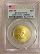 2007-W $10 Jefferson's Liberty First Strike MS70