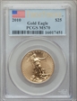 2010 $25 Gold Eagle First Strike MS70