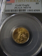 2010 $5 Gold Eagle First Strike MS70