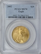 2002 $25 Gold Eagle MS70
