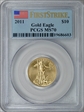 2011 $10 Eagle-25th Anniversary First Strike MS70
