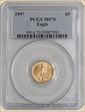 1997 $5 Gold Eagle MS70