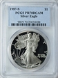 1987-S $1 Silver Eagle PR70DCAM