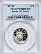 1997-W $25 Statue of Liberty PR70DCAM
