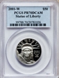 2001-W $50 Statue of Liberty PR70DCAM