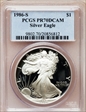 1986-S $1 Silver Eagle PR70DCAM