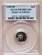 1999-W $10 Statue of Liberty PR70DCAM