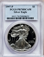1997-P $1 Silver Eagle PR70DCAM