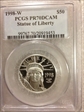 1998-W $50 Statue of Liberty PR70DCAM