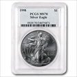 1998 $1 Silver Eagle MS70