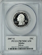 2007-S 25C Idaho Silver PR70DCAM