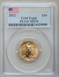 2012 $10 Gold Eagle First Strike MS70