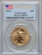2012 $25 Gold Eagle First Strike MS70