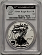 2011-P $1 Silver Eagle Rev PR 25th Anniversary Set PR70