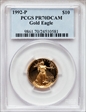 1992-P $10 Gold Eagle PR70DCAM
