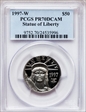 1997-W $50 Statue of Liberty PR70DCAM