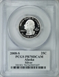 2008-S 25C Alaska Silver PR70DCAM