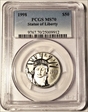 1998 $50 Statue of Liberty MS70