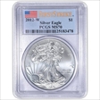 2012-W $1 Burnished Silver Eagle First Strike SP70