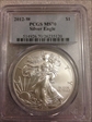 2012-W $1 Burnished Silver Eagle SP70