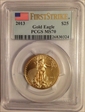 2013 $25 Gold Eagle First Strike MS70