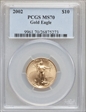 2002 $10 Gold Eagle MS70